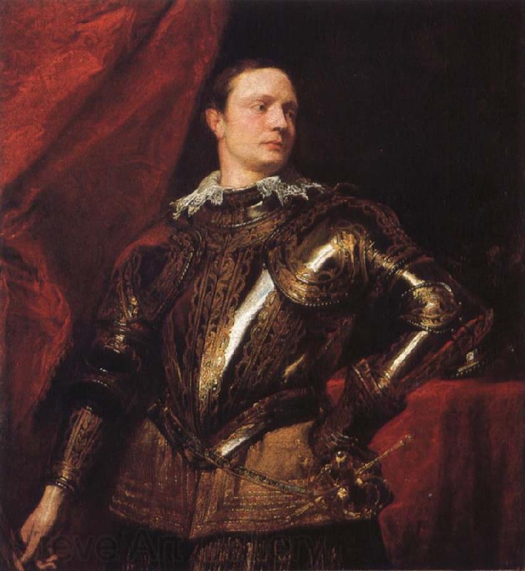 Anthony Van Dyck Portrait of a young general Spain oil painting art